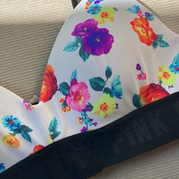 Pink victoria’s Secret 32 a floral bra - Picture 4 of 8